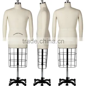 Male Upper Body Tailoring Mannequin With Collapsible Shoulder and Adjustable Stand thumbnail-5