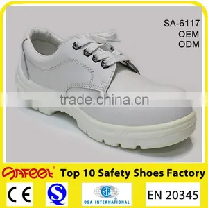White Lightweight Safety Shoe for Women, Clean Room Work Shoes SA-617 thumbnail-1