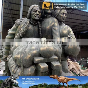 MY Dino-C074 Outdoor Playground Life Size Bronze Statues thumbnail-1