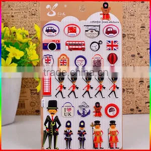 UK Colorful Foam Sticker/ Puffy Sticker for Kids thumbnail-1
