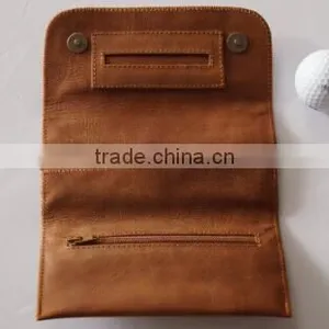 Newest Generation Leather Tobacco Pouch With Cigarette Rolling Paper Holder Slot thumbnail-4