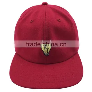 High Quality Custom Red Color Soft 6 Panel Corduroy Baseball Blank Cap Bulk Sale thumbnail-1