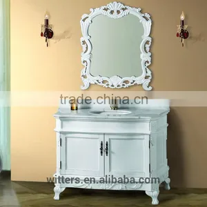 Hot Sale Bathroom Vanity Furniture Oak Solid Wood WTS161 thumbnail-5