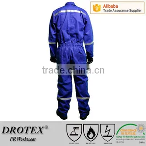 Pyrovatex CP New Treated Cotton Flame Resistant Constructed Coverall thumbnail-2