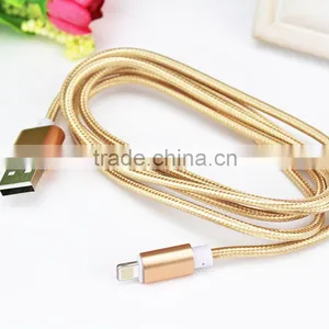 Pure Color Weaved USB Cable 104 Copper Lines Micro USB Cable Fast Charge Micro USB Data Cable thumbnail-1