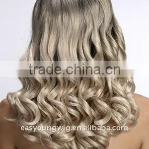 Abigail Hair Top Quality 20 Inch Black End Wavy End Blonded Color Synthetic Wigs thumbnail-4