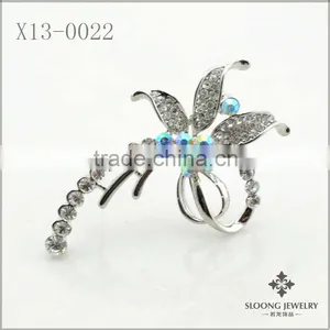 Crystal Rhinestone Flower Brooch for Invitations thumbnail-1