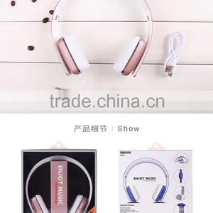 SNHALSAR S580 Headphone, New Bluetooth Headsets, Pink Lovely Headphones thumbnail-6