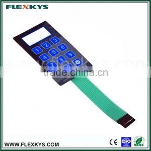 Hot Selling Embossing Key Poly Dome Tactile Feedback Membrane Keypad thumbnail-1