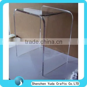 Acrylic Material Office Occational Table Desk U Shaped Clear Acrylic Table thumbnail-1