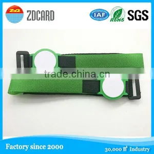 Nylon Black White Reusable id Bracelet Wristband thumbnail-4