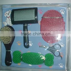 Pet Supply Pet Grooming Set Cheap Comb Brush Kit thumbnail-1