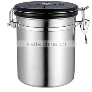 16-Ounce Coffee Vault, Stainless Steel 18/8 Canister thumbnail-1