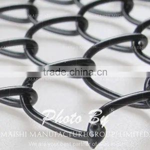 BLACK UV Treated PVC Coated Chain Link Fence Mesh thumbnail-6