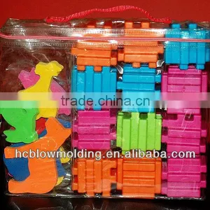 OEM Blow Molding Plastic Buliding Block Children Plastic Building Block Toys DIY Toys thumbnail-1