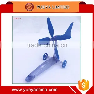 Intelligence Developing DIY Windmill Toys Wind Energy Kids Toy Gift thumbnail-1
