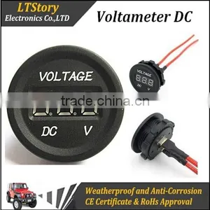 12V-24V Car Motorcycle LED DC Digital Display Voltmeter Waterproof Meter CT thumbnail-1