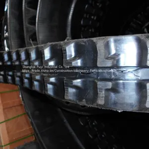 Mini Excavator Replacement Rubber Track 130mm Width,72mm Pitch,29links thumbnail-1