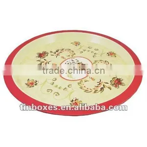 Round 4 Color Print Tin Tray thumbnail-1