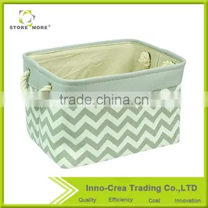 Store More / OEM Weaving Foldable Sundry Storage Bin With Cotton Rope Handle thumbnail-2