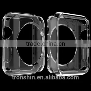 New Arrival 2015 Eco-friendly Crystal Clear Plastic Protective Case for IWatch 38mm and 42mm thumbnail-1