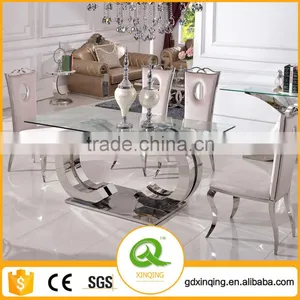 Tempered Glass Coco Dining Room Table Th286-1 thumbnail-2