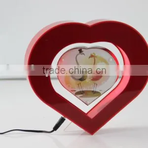 Maglev Rahmen With Heart Shape, Cool Magnetic Suspension Photo Frame With Heart Shape thumbnail-4