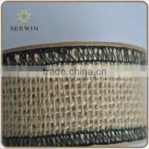 Natural Jute Ribbon With Classic Print -China Factory Supplier thumbnail-1