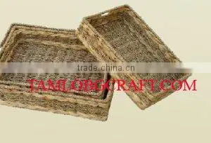 WATER HYACINTH BASKET/ TRAY TCC-BK20 thumbnail-1