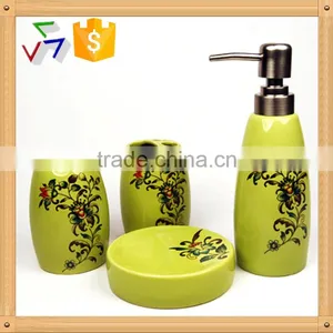 Ceramic Porcelain Bathroom Accessories Set,ceramic Bathroom Set,ceramic Bathroom Accessory,ceramic Bath Set thumbnail-3