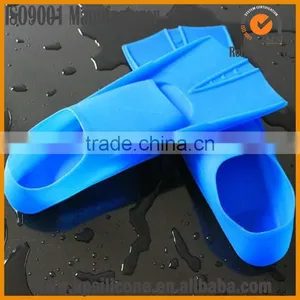 Blue Flexibla Rubber Diving Silicone Swimming Flipper For Kid thumbnail-1