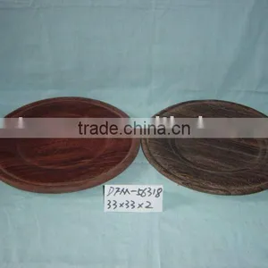 Round Wooden Tray,wooden Fruit Tray,food Tray thumbnail-1