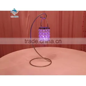 Professional Design Hanging Crystal Purple Candelabra for Weddings thumbnail-1