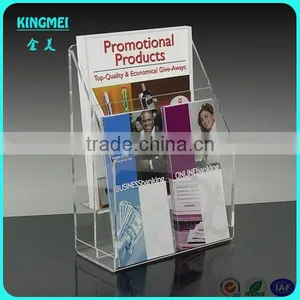 Acrylic Box,small Simple Tabletop Clear Acrylic Brochure Holder Box thumbnail-3
