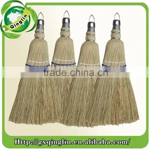New Product Home Usage Straw Sorghum Broom With Wooden Handle thumbnail-6