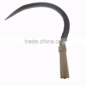 General Purpose Grass Hook With Offset Plain Edge Blades Sickle Garden Farm Tool thumbnail-1