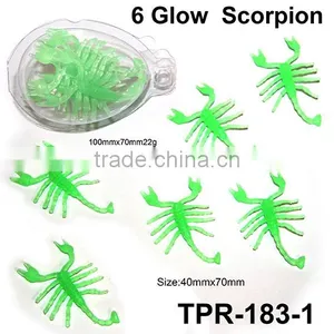 Soft Plastic Glow in the Dark Scorpion Toys/Stretchy Scorpion Toys thumbnail-2