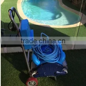 Yellow Robot Swimming Pool Cleaner With Caddy Cart thumbnail-6