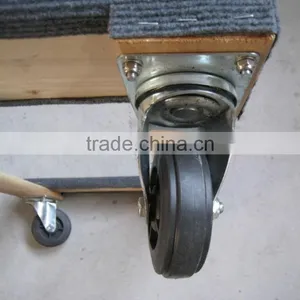 3" Solid Castor Wood Hand Cart thumbnail-4