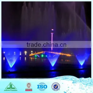 Music Water Fountain in a Lake, City Park of Wenzhou thumbnail-1