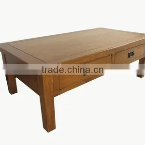 Antique Furniture 4 Drawer Coffee Table Solid Wood thumbnail-2