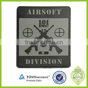 2016 New Design Airsoft Logo Custom 3d Soft Pvc Patch thumbnail-1
