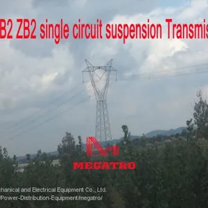 MEGATRO 500KV 5B2 ZB2 Single Circuit Suspension Transmission Tower thumbnail-1