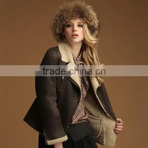 Multicolour Fashion Fox Fur 2014 Wool Overcoat Medium-long Fur Coat thumbnail-2