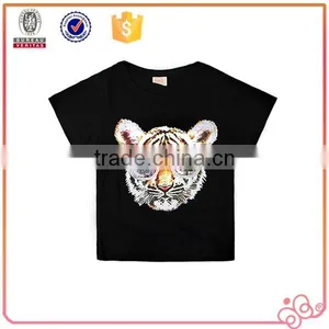 2015 Tiger Priting Best Sell Unisex Kids t Shirt With Fashion Design thumbnail-3