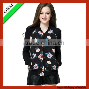 Women Hoodie Women Jacket/ Women Coat With Flower Print thumbnail-1