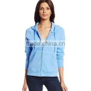 Custom Design Zipper Sweater Shirt Wholesale Blank Women Zip Sports Hoodie thumbnail-3