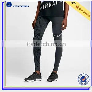 Custom China Printed Sexy Tight Women Sport Cotton/spandex Legging thumbnail-1