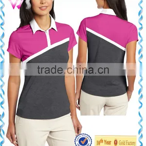 Womens Custom Button Collar Polo Neck T-shirt Best Polo Shirts thumbnail-1
