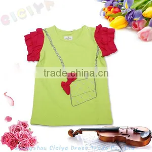 Summer Small Girls Cotton t Shirt With Customized Printing Make to Order thumbnail-1